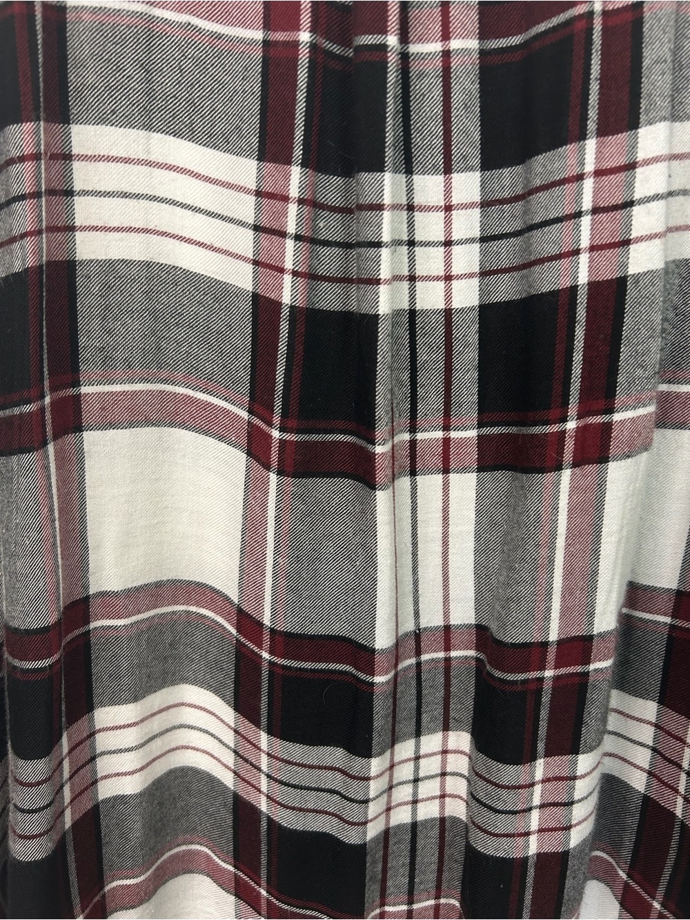 Dex Long Sleeve plaid Button Down Tunic Shirt Top Womens size 1X Soft Basic - Picture 5 of 7